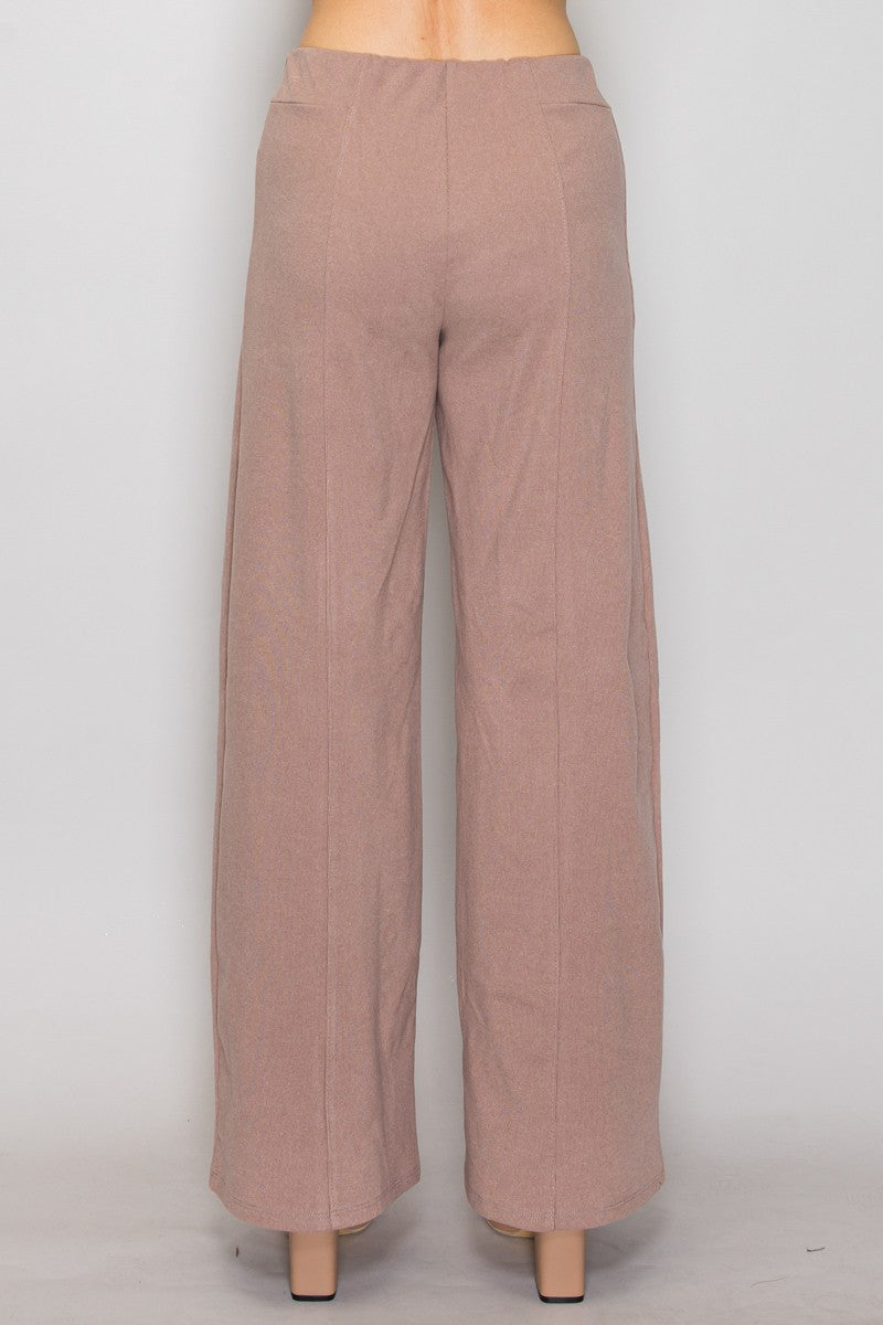 Pantalón Largo de Punto color Arena - HMP41088 - vista 4