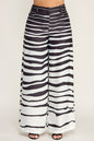 Conjunto Pantalón Wide Leg Estampado - Negro
