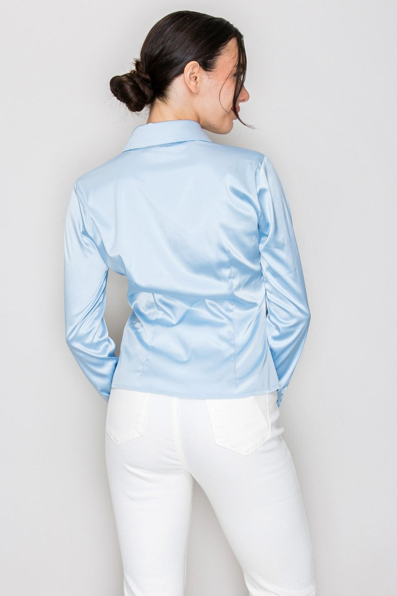 Blusa de Satín Manga Larga - HMT57339 - vista 7